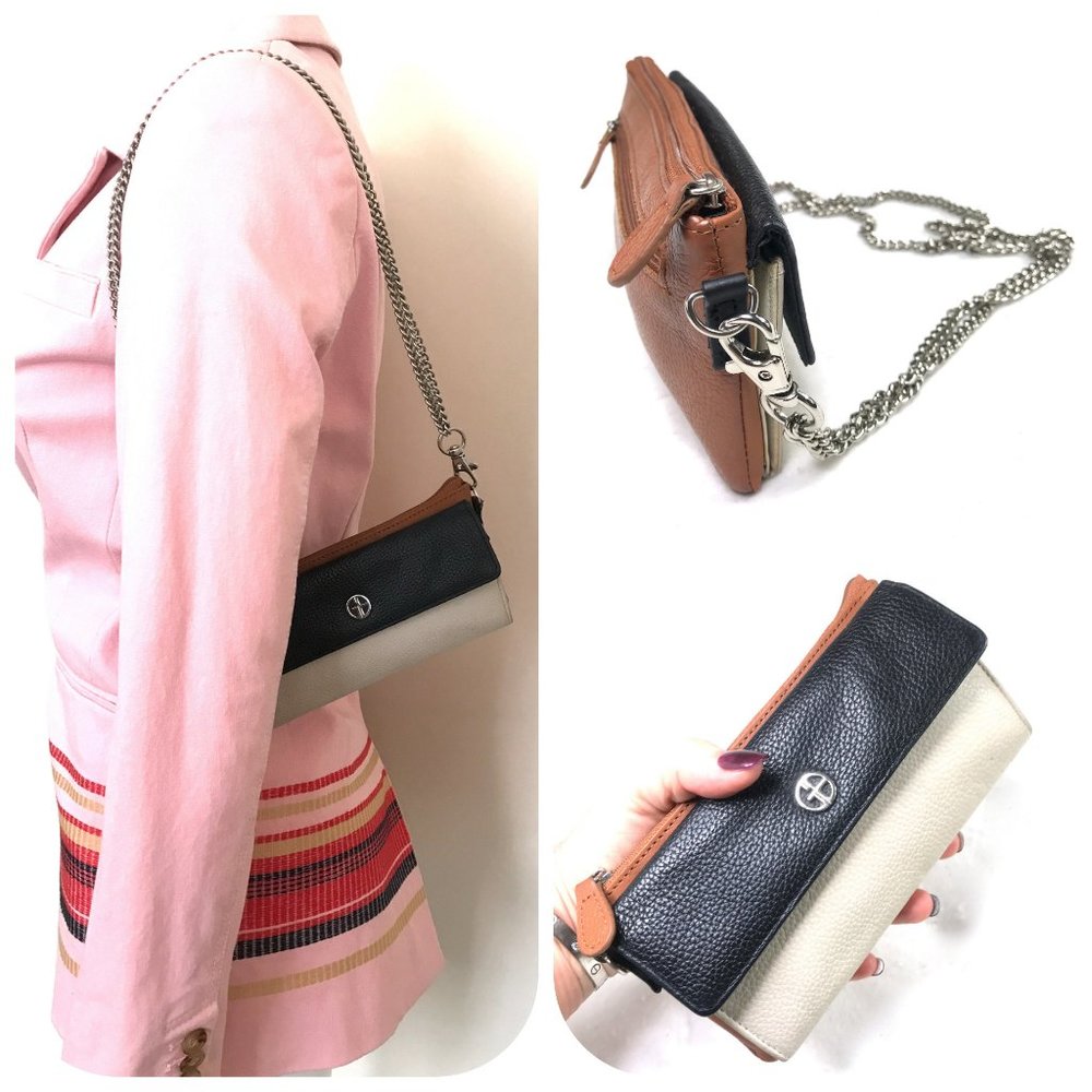 Giani Bernini Leather shoulder bag/wallet/Clutch